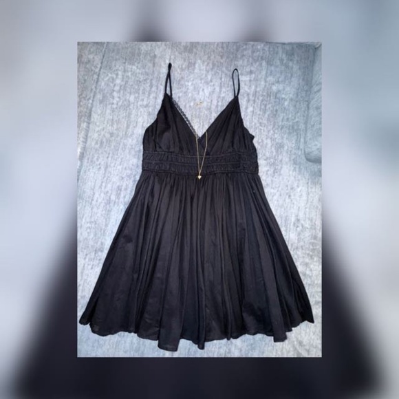 V-Neck Spaghetti Strap Mini Dress - Picture 1 of 3